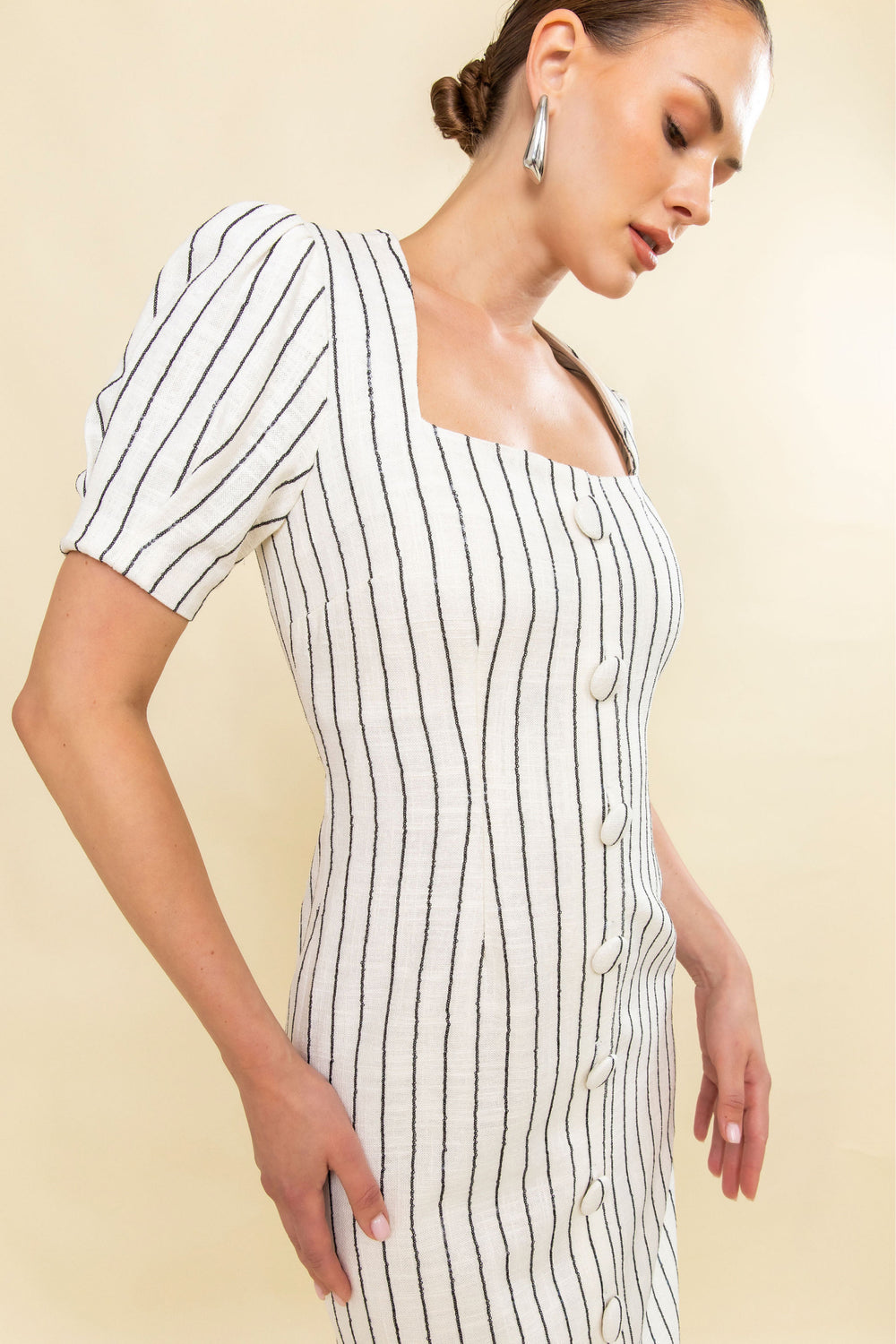 The Pinstripe Rodeo Dress