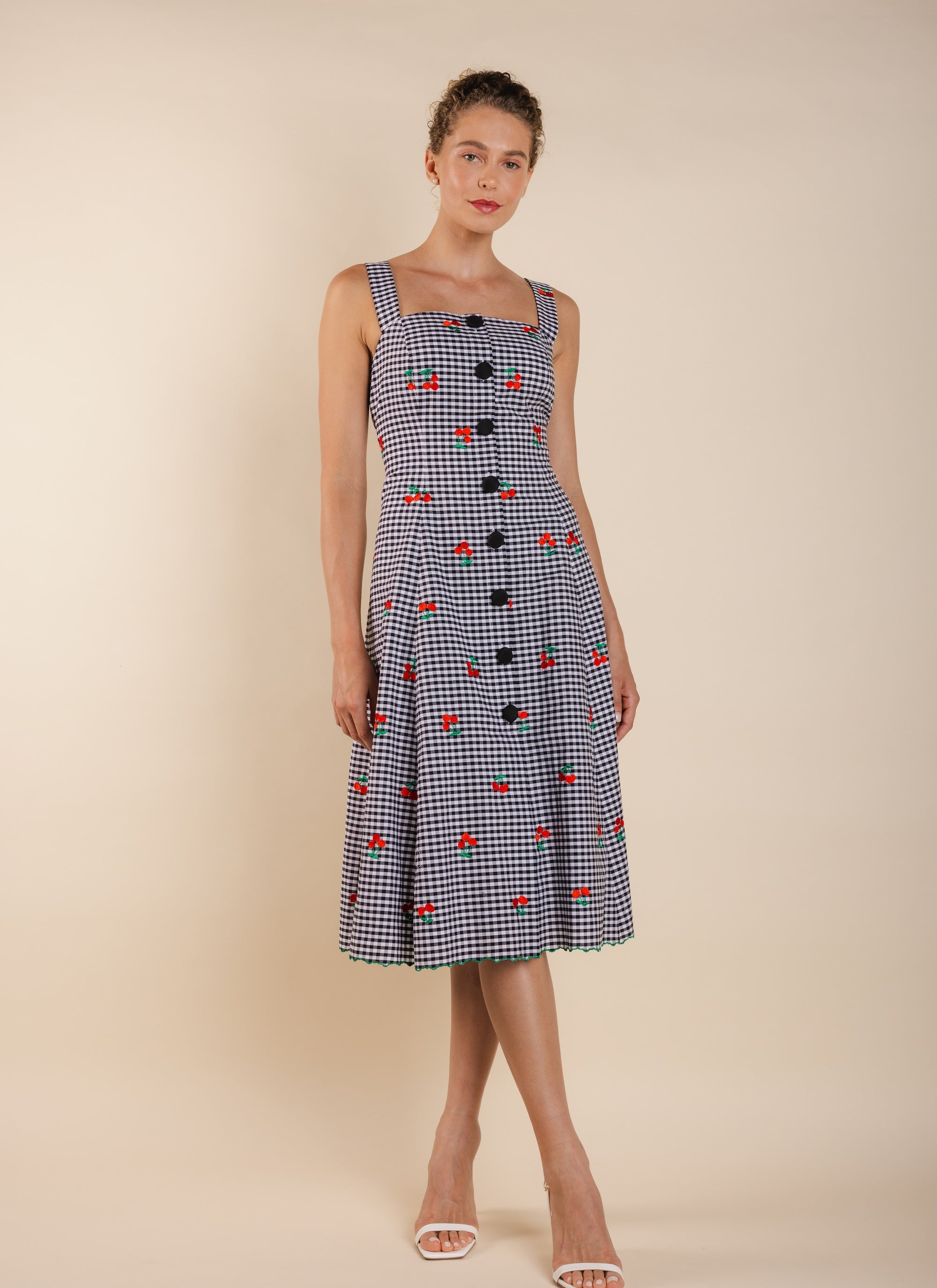 leurLogette cottage check dress 定価10万 leurLogette cottage check dress 定価10万 leurLogette cottage